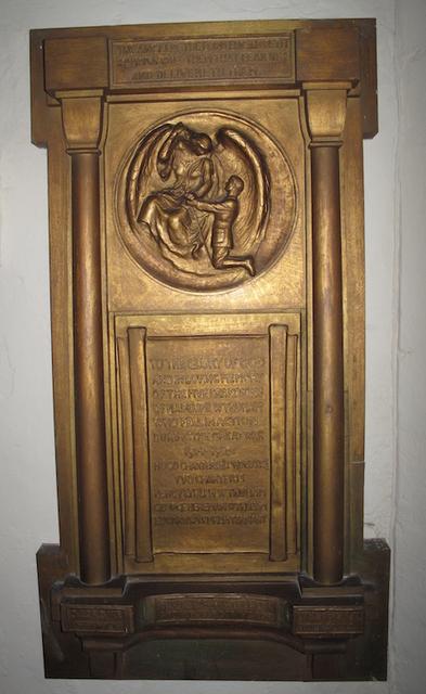 St Mary's East Knoyle, memorial to the five grandsons of Madeline Wyndham who were killed in the Great War